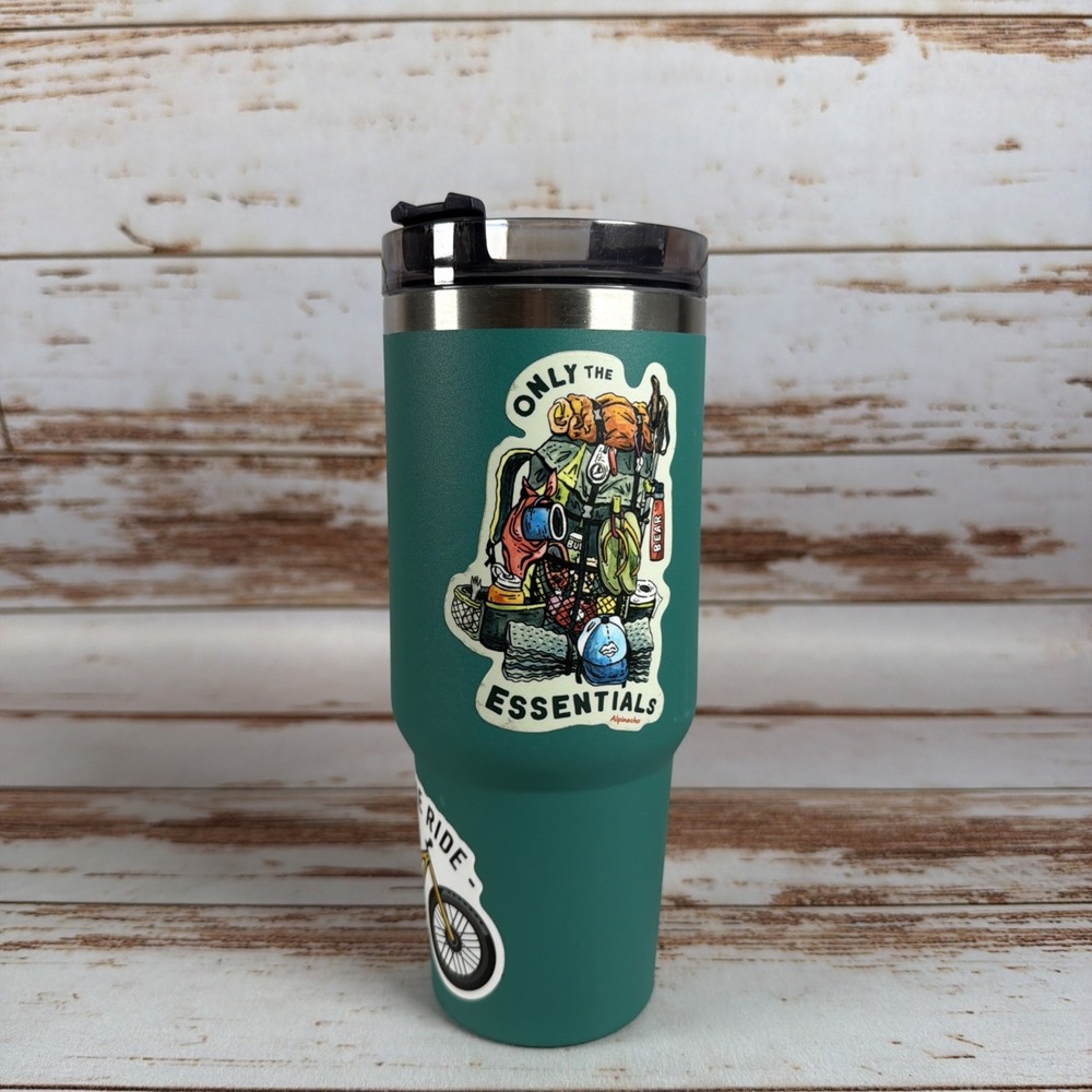 Stanley Adventure Quencher 30 oz Stainless Steel Travel Tumbler Green Used - Picture 3 of 7